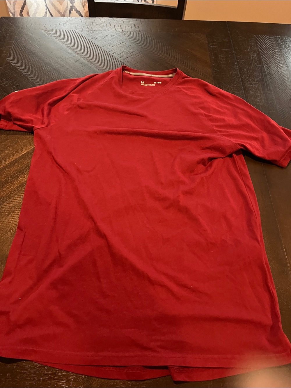 Under Armour Red Short Sleeve Crewneck Tee